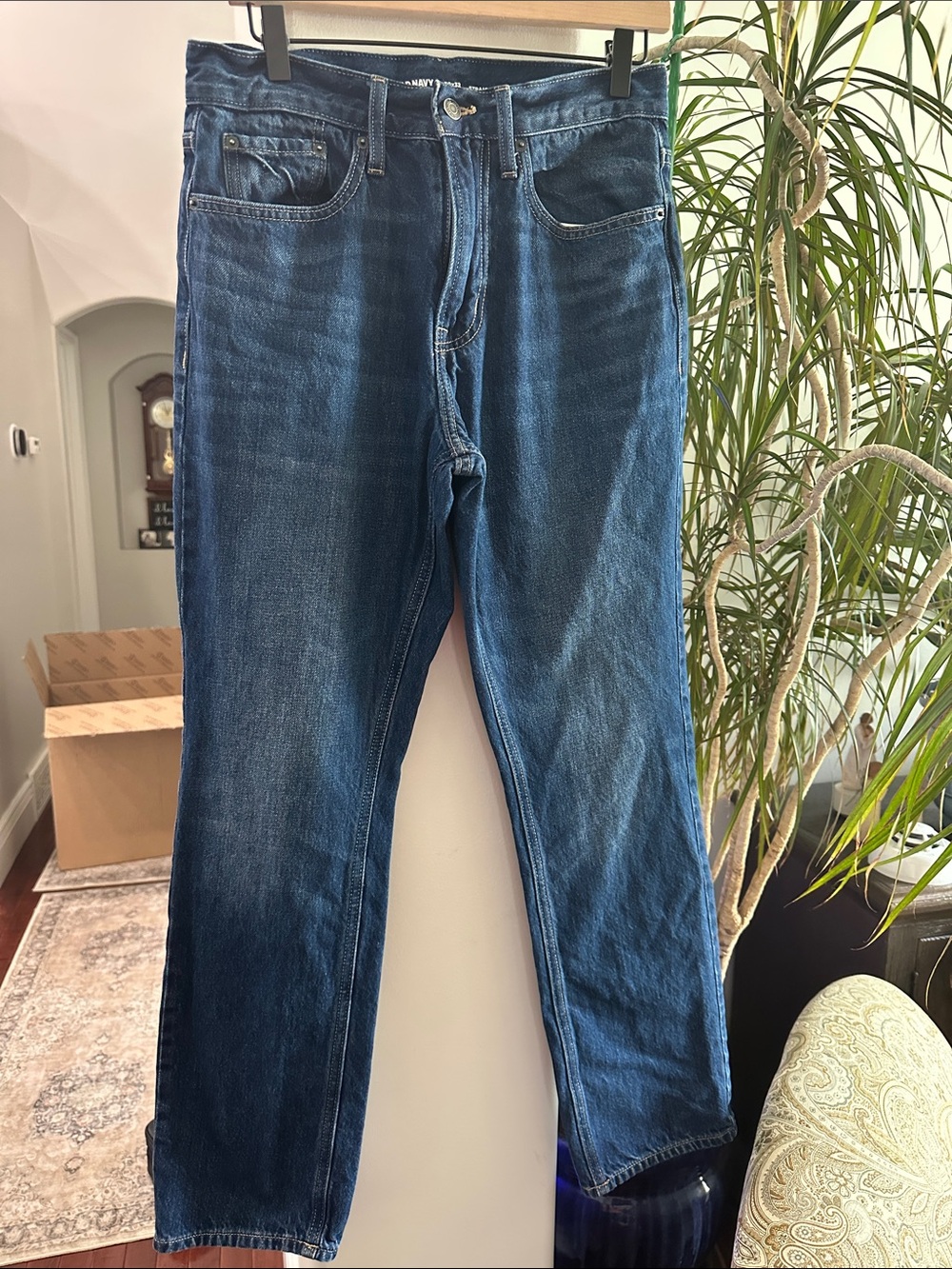 Old Navy Men's Dark Blue Straight Jeans SZ 30x32